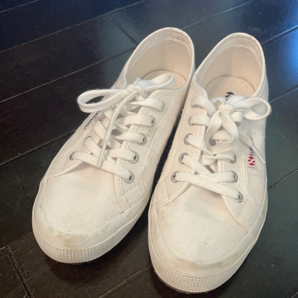 Superga white 2750 cotu canvas